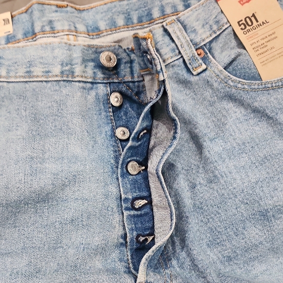 NWT Levi's Blue Straight Jeans 42x30 - Picture 6 of 13